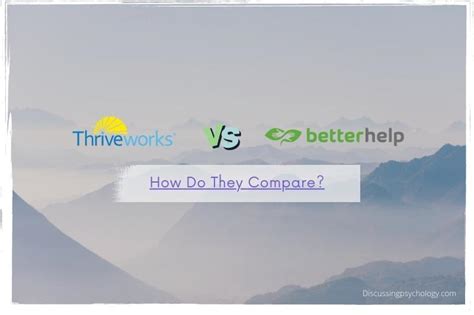 Thriveworks vs betterhelp  There are a lot of benefits, ranging from large to small to improve quality of life